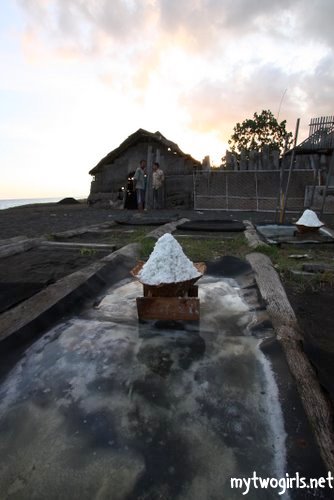 Salt Making at Kusamba - drying the sea water
